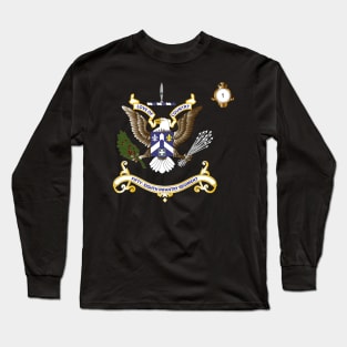 Regimental Colors - 1st Bn - 58th Infantry Regimental Colors wo Flag - V1 Long Sleeve T-Shirt